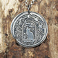 Anhänger Katze, Wicca, Hexe, Mond, 925 Sterling Silber, 40104