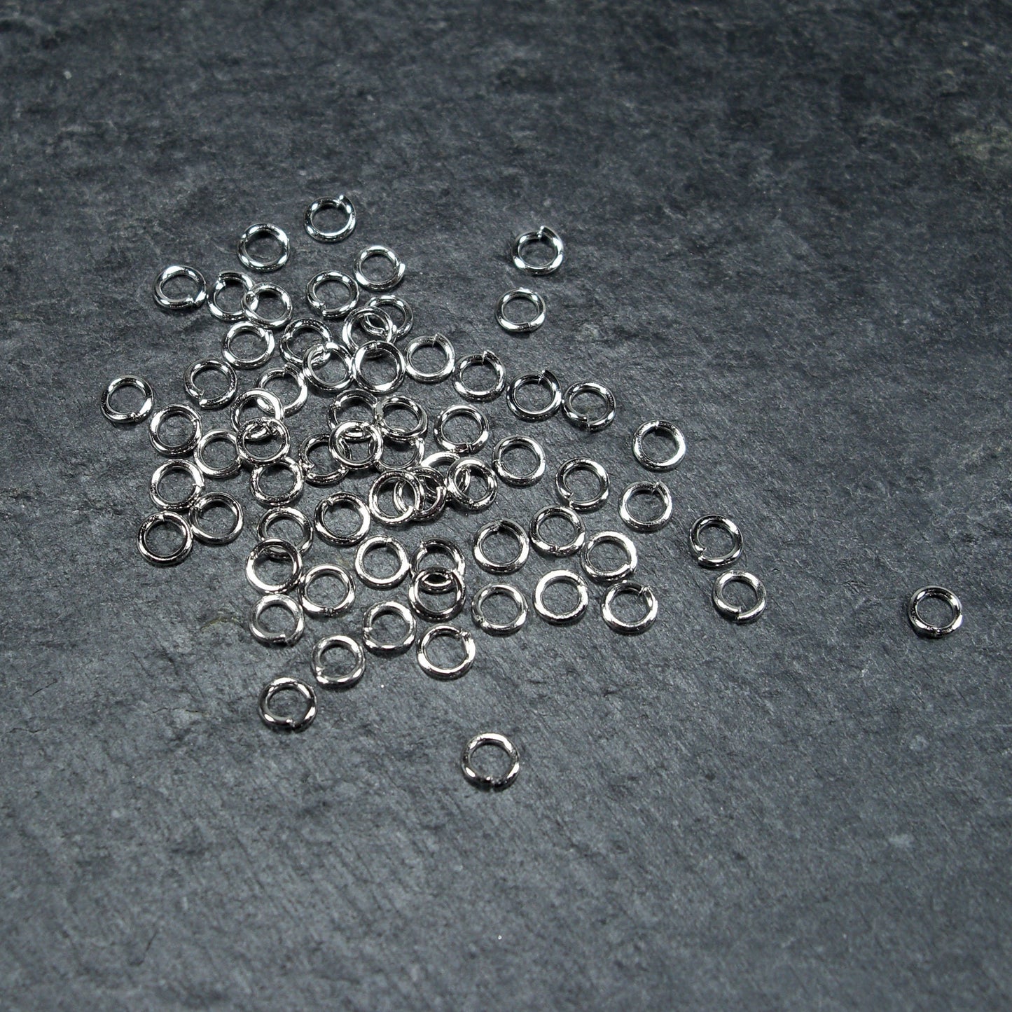 200 Binderinge 4 mm, platinfarben, 10130