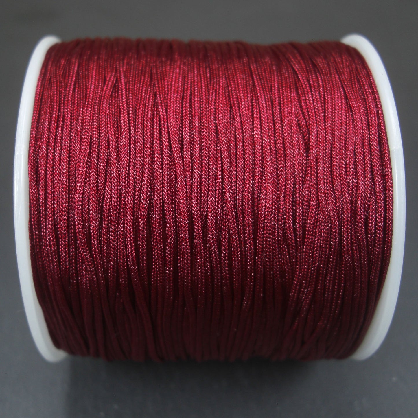 10 Meter Makramee Band 0,8 mm, wein rot, 10101