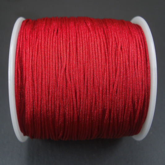 10 Meter Makramee Band 0,8 mm, rot, 10102