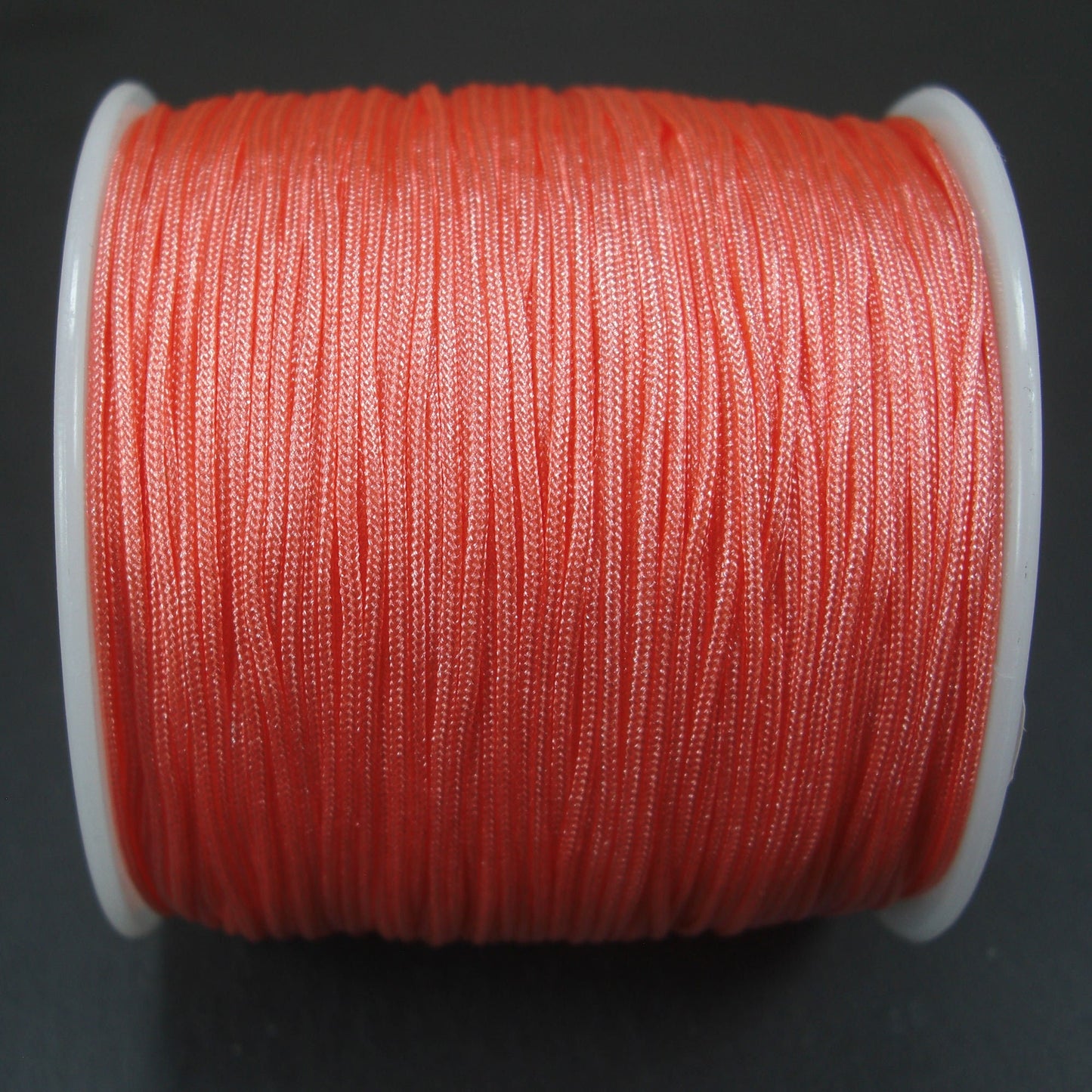 10 Meter Makramee Band 0,8 mm, wassermelonen rot, 10100