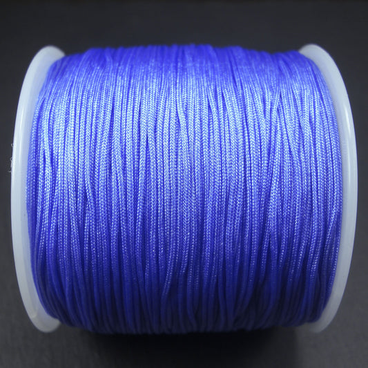 10 Meter Makramee Band  0,8 mm, kornblumen blau, 10407