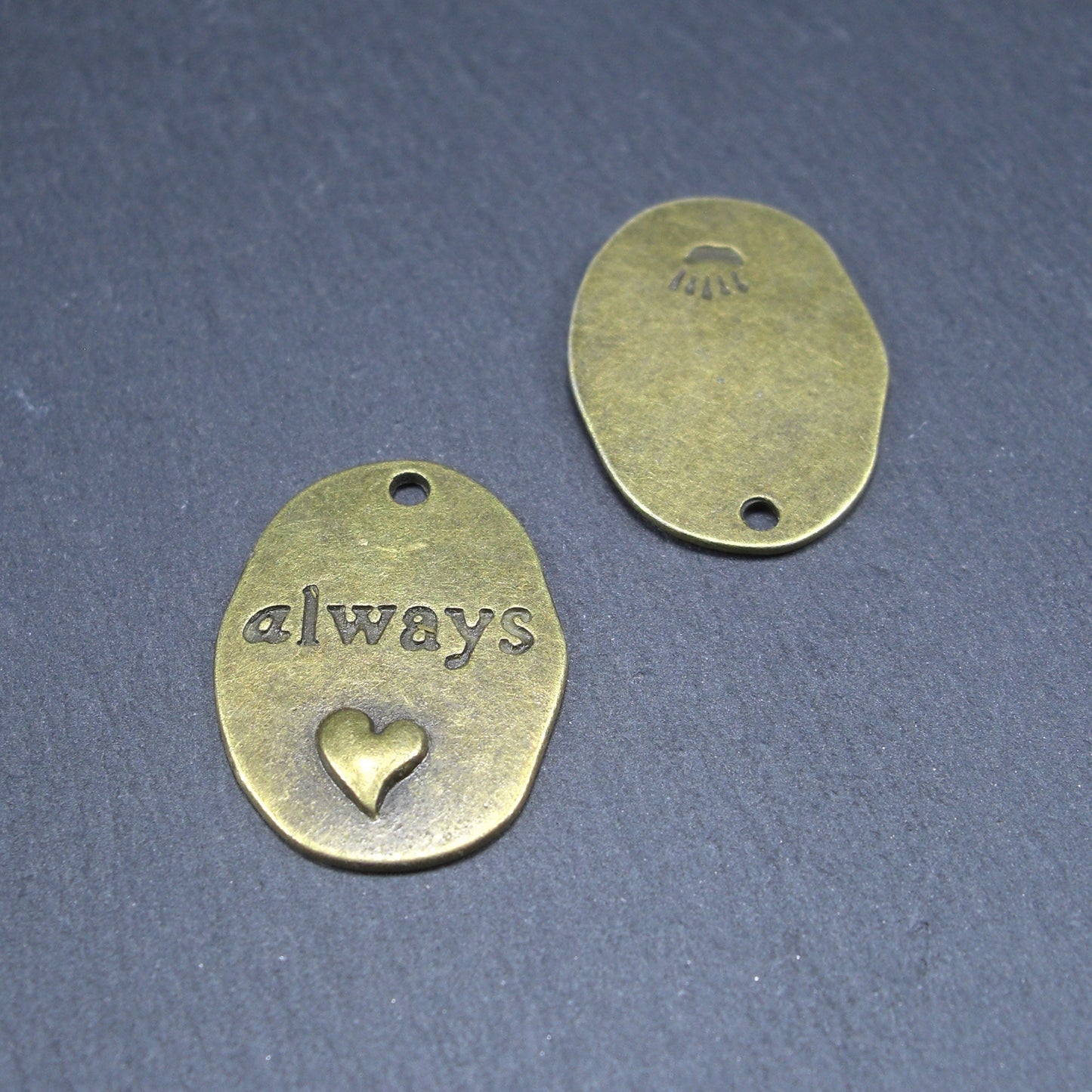 2 Anhänger "Always", bronze, 10433