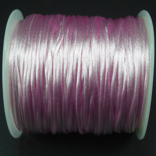 10 Meter Makramee Band 1 mm, Satin, Perl Rosa, 10768