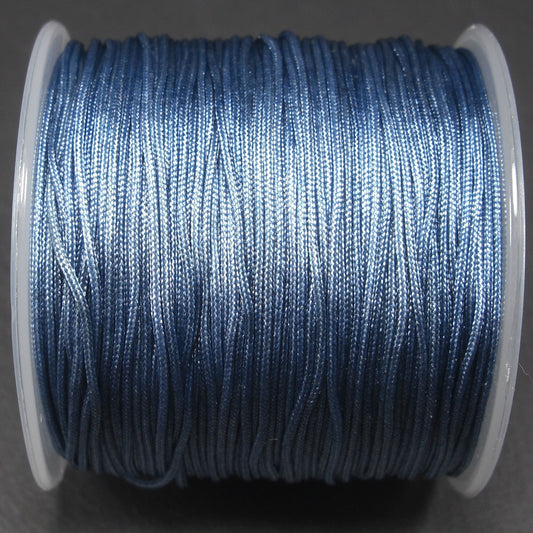 10 Meter Makramee Band 0,8 mm, Seeblau, 10787