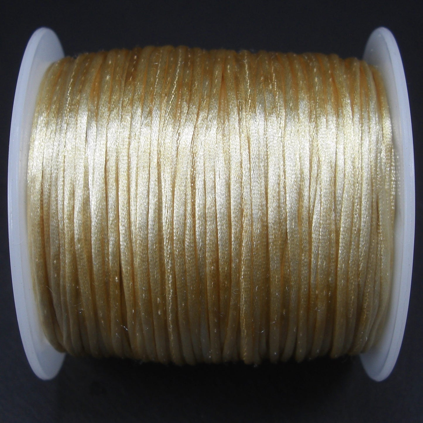 10 Meter Makramee Band 1 mm, Satin, hell Khaki, 10770