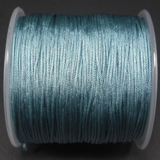 10 Meter Makramee Band 0,8 mm, Nylon, Aqua