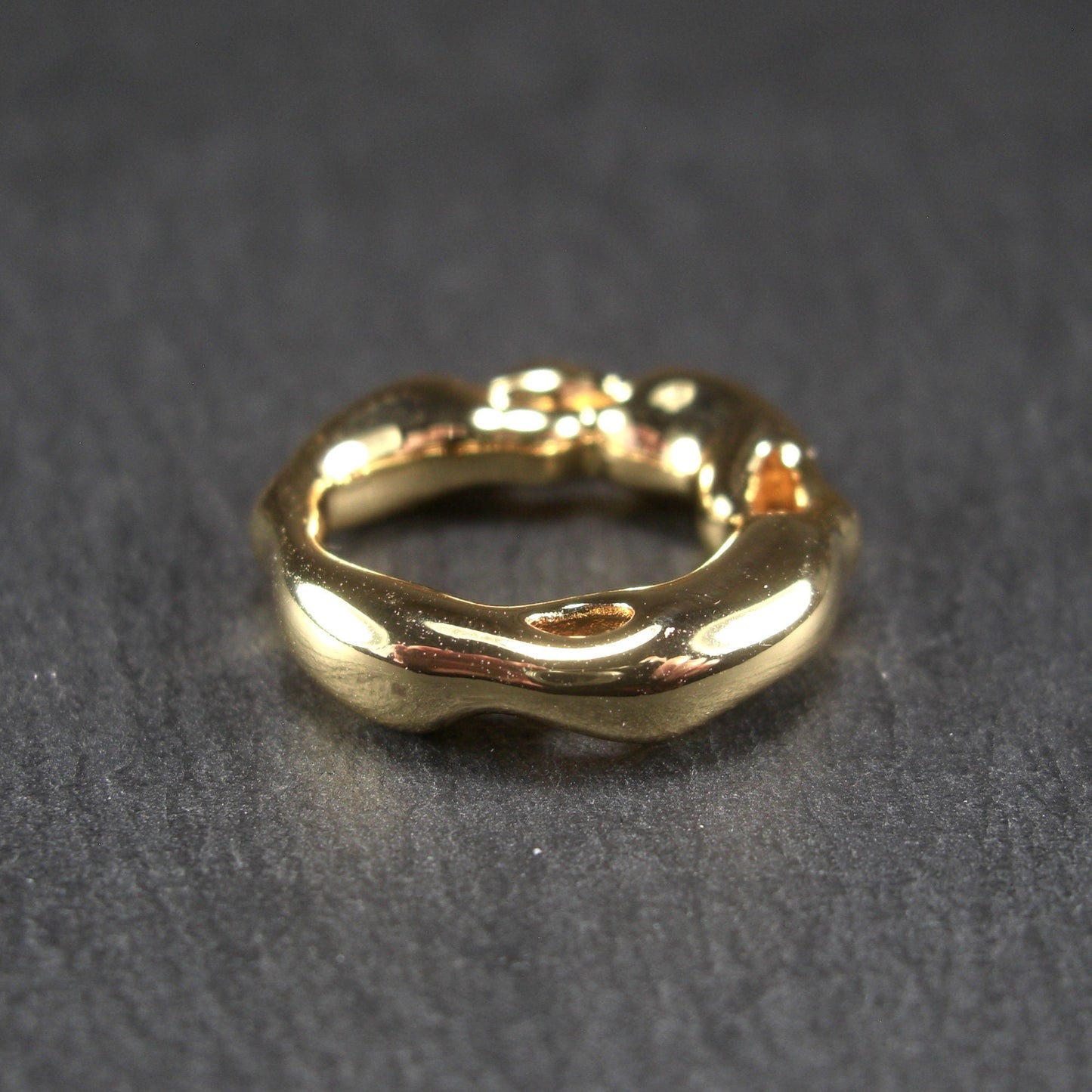 Anhänger Ring, Messing 24 Karat vergoldet, 10873