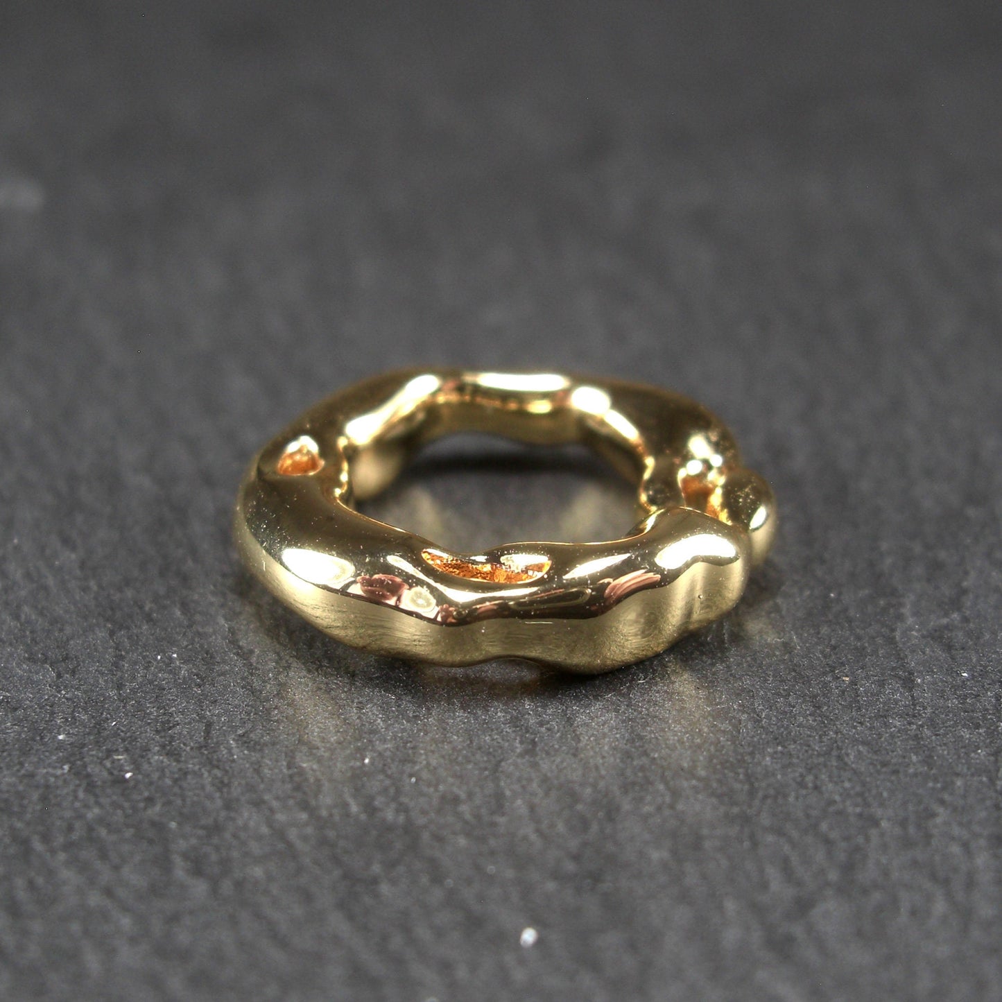 Anhänger Ring, Messing 24 Karat vergoldet, 10873