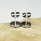 Ohrstecker Totenkopf und Herz Sterling Silber, 40141