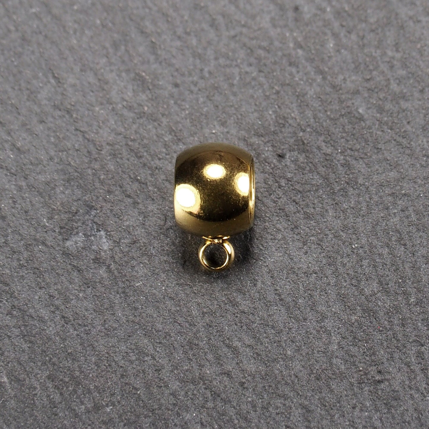 4 Anhängerösen 5 mm, Edelstahl 304 vergoldet, 10970