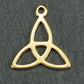 Anhänger keltische Triquetra, chirurgischer Edelstahl 316 vergoldet, 11015