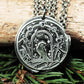 Anhänger Rabe, Wicca, Hexe, Mond, 925 Sterling Silber, 40102