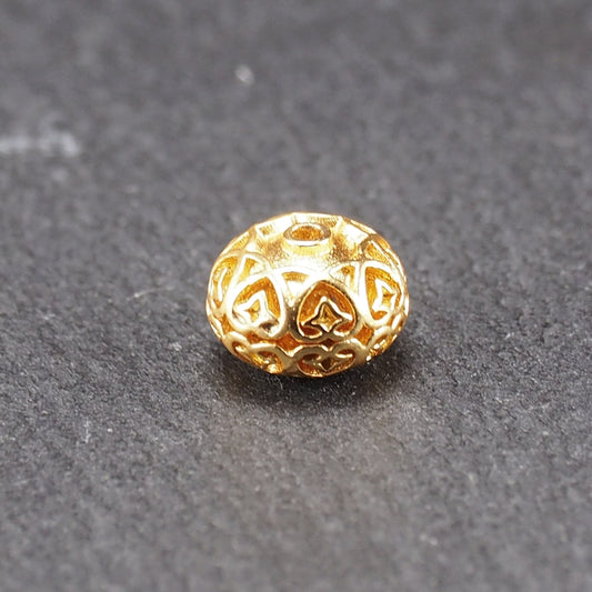 Perle, Messing 24 Karat vergoldet, 11002