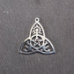 Anhänger Triquetra Pentagram Sonne Mondphasen, 304L Edelstahl, keltisch, 11065