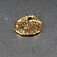 Anhänger Nugget unregelmäßig Edelstahl 304L ionenvergoldet, gold, 11066