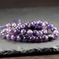 AAA Amethyst Perlen 8 mm, 1 Strang ca. 47 Stück, tiefes Violett, 10912