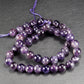 AAA Amethyst Perlen 8 mm, 1 Strang ca. 47 Stück, tiefes Violett, 10912