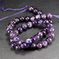 AAA Amethyst Perlen 8 mm, 1 Strang ca. 47 Stück, tiefes Violett, 10912