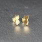 1 Paar Katzen Ohrstecker, Edelstahl 304 ionenvergoldet, gold, 11145