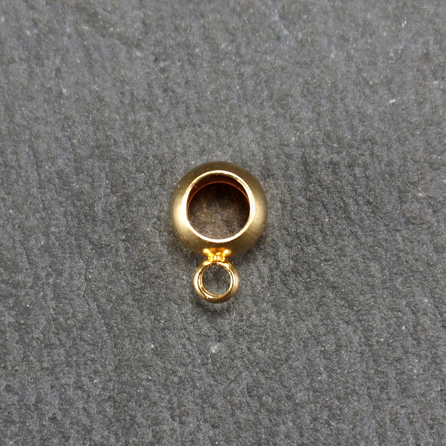 4 Anhängerösen 4 mm, Edelstahl 304, ionenvergoldet, 11174