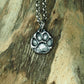 Anhänger Pfote Pfotenabdruck Hund Katze 925 Sterling Silber, 40006