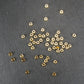 10 Spacer Perlen, 18 Karat vergoldet, gold, schlicht, 11170