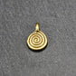 5 Anhänger Spirale, bronzefarben antik, 11255