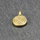 5 Anhänger Spirale, bronzefarben antik, 11255