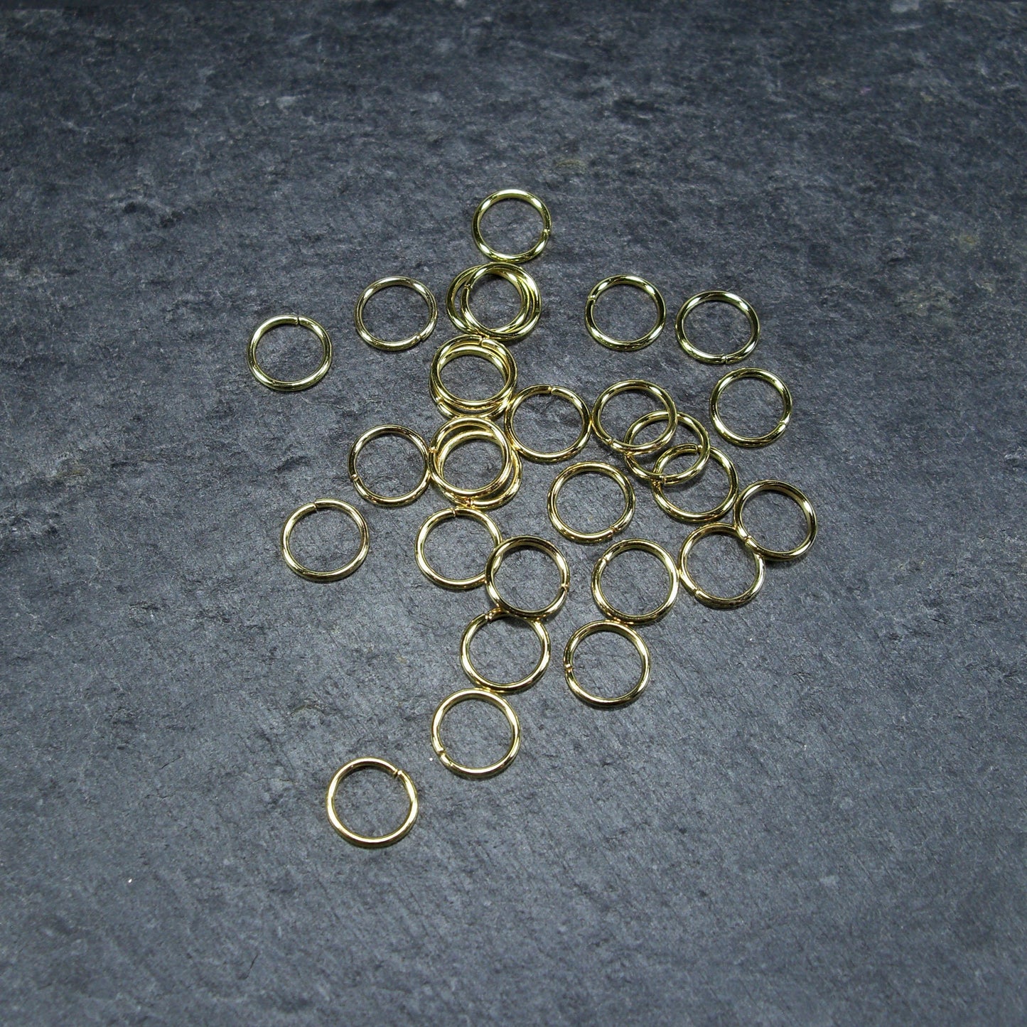 200 Binderinge 8 mm, goldfarben, 10114