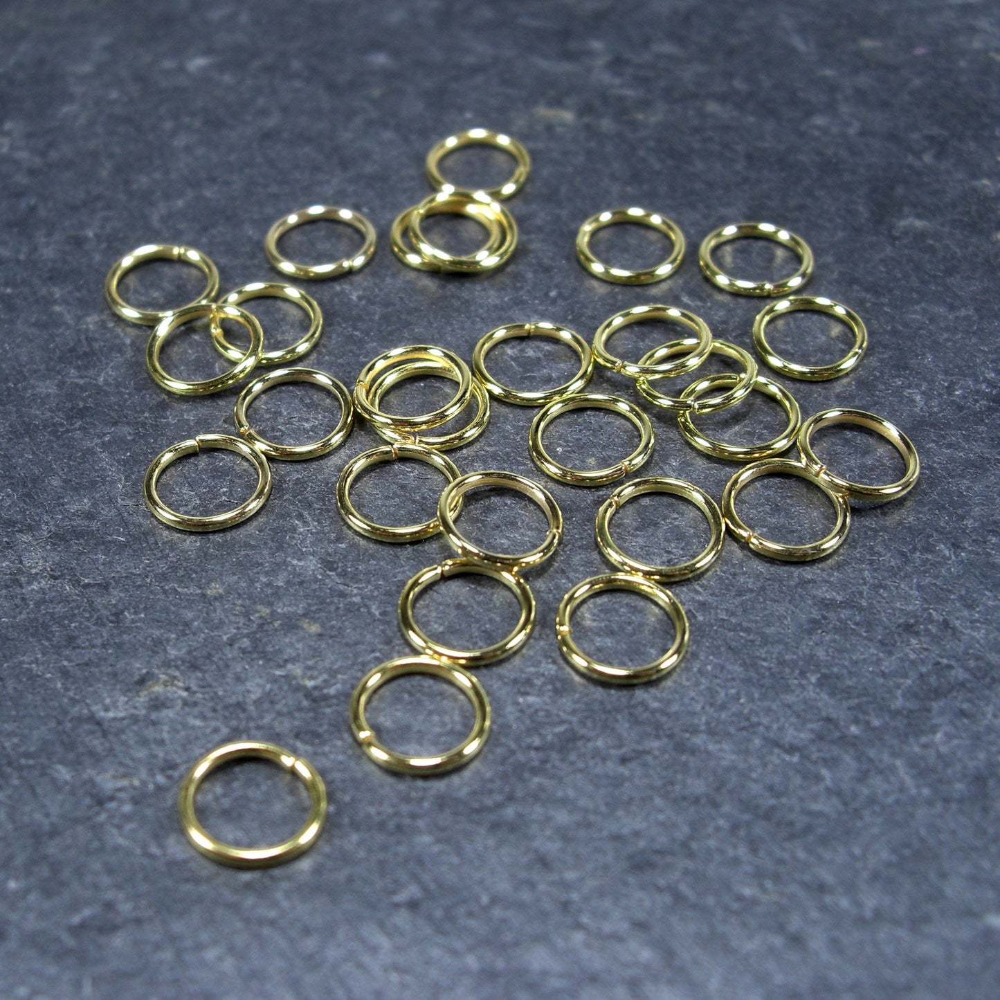 200 Binderinge 8 mm, goldfarben, 10114