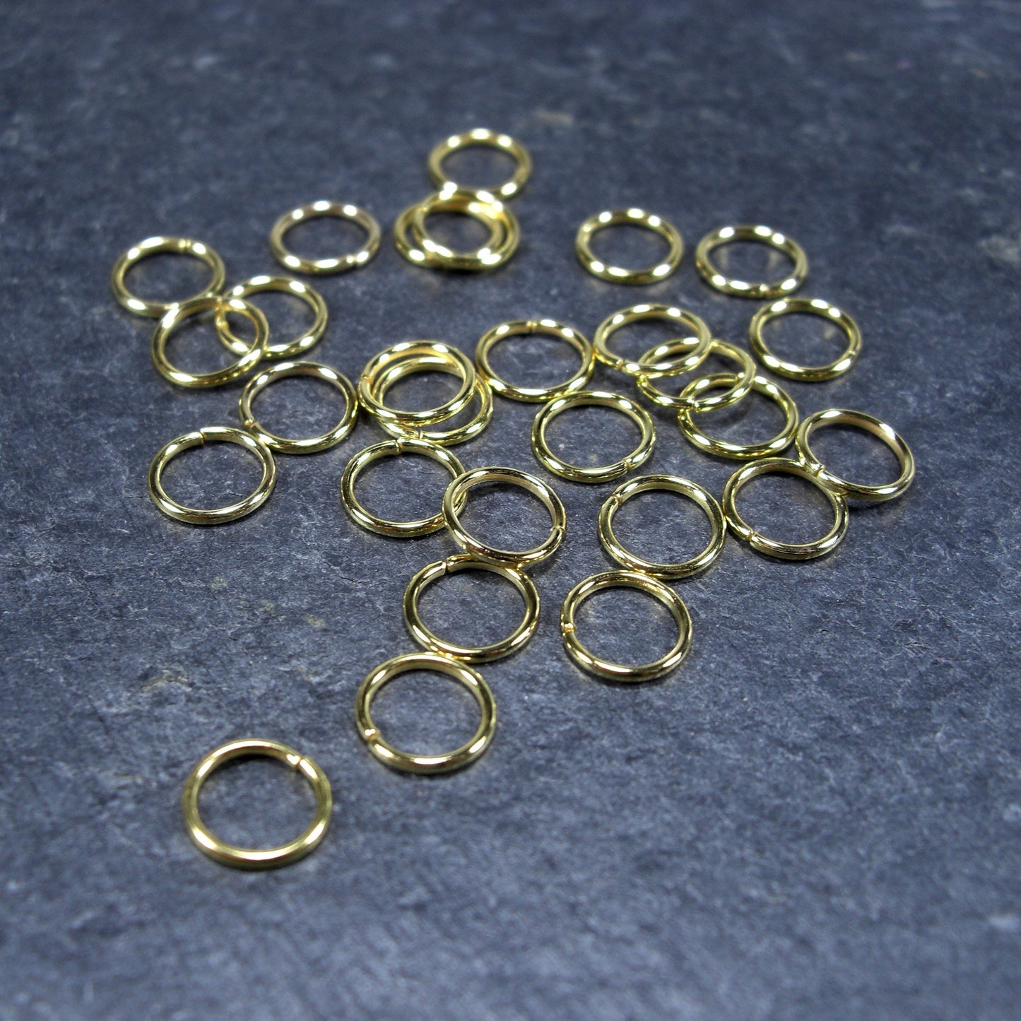 200 Binderinge 8 mm, goldfarben, 10114