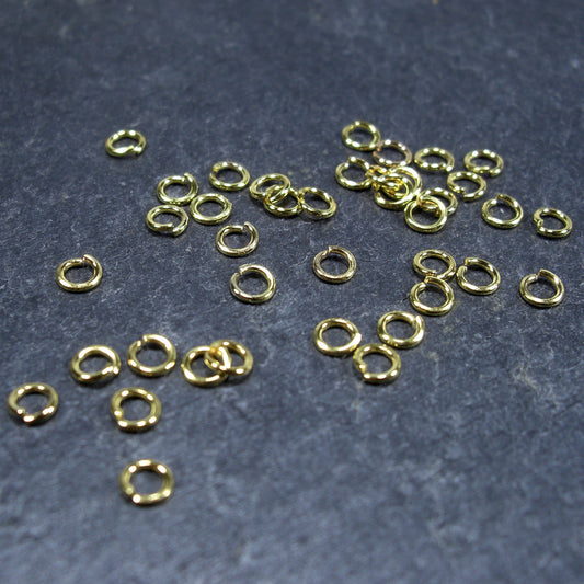 200 Binderinge 4 mm, goldfarben, 10128