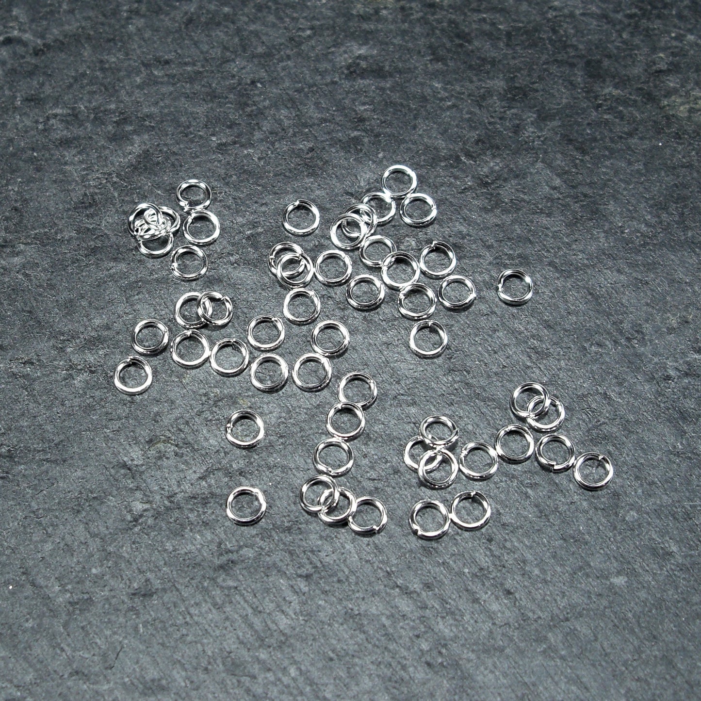 200 Binderinge 4 mm, silberfarben, 10123