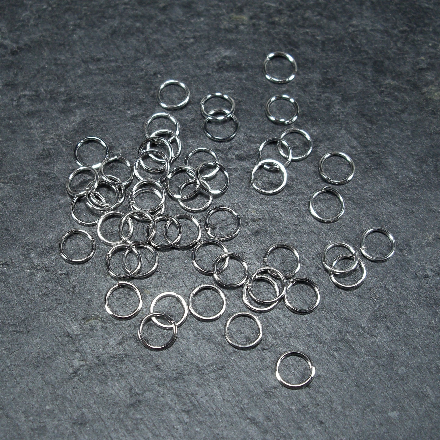 200 Binderinge 6 mm, platinfarben, 10125