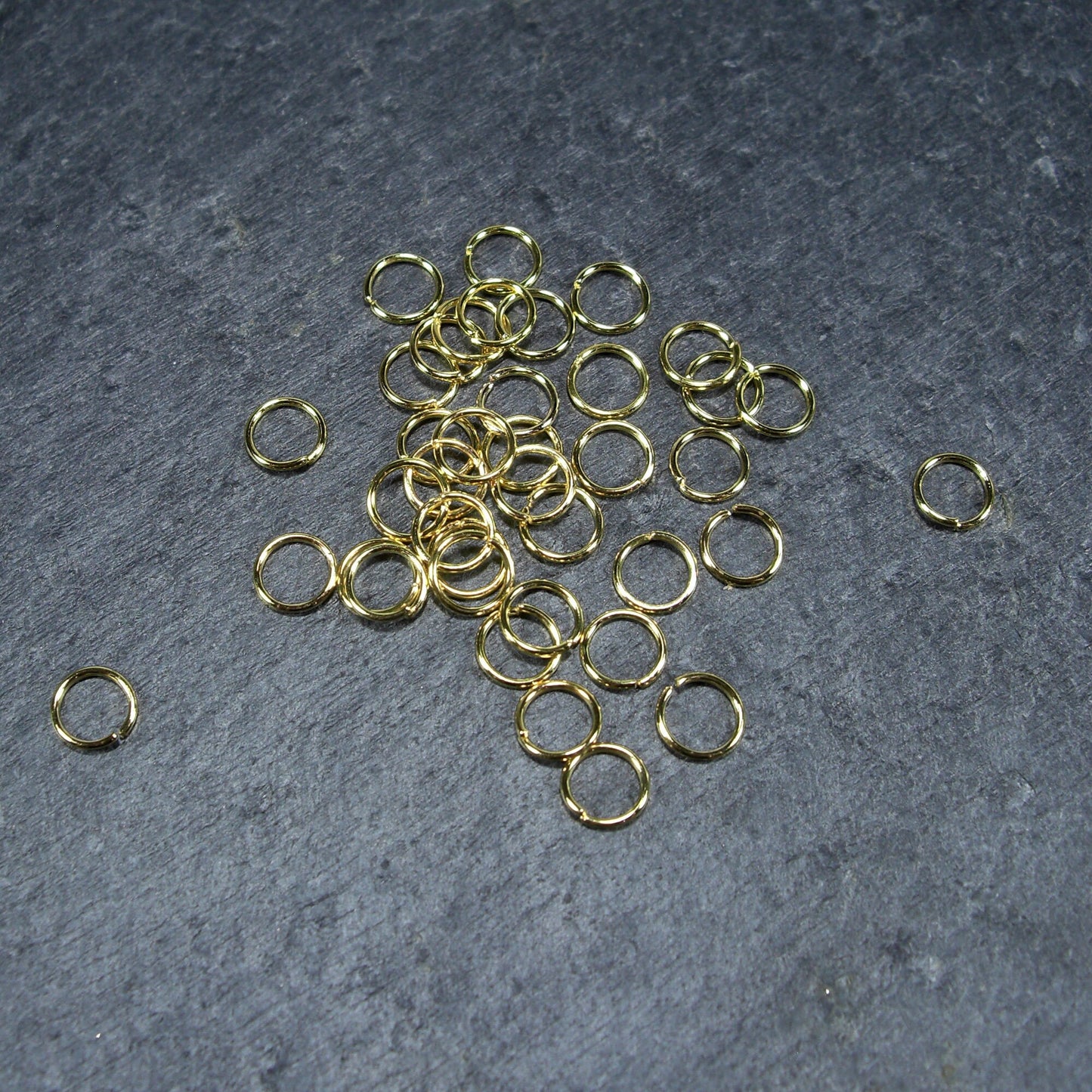 200 Binderinge 6 mm, goldfarben, 10116