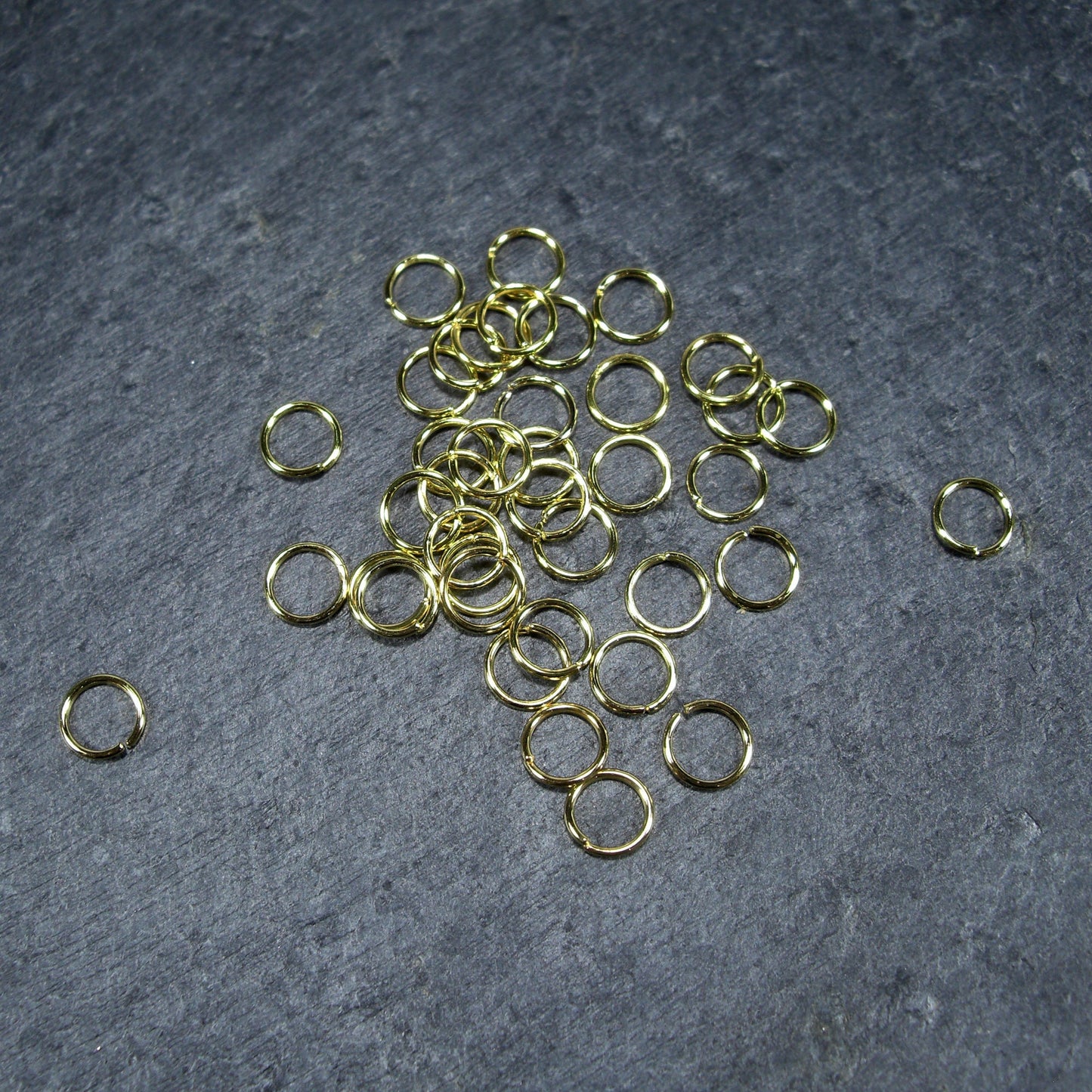 200 Binderinge 6 mm, goldfarben, 10116