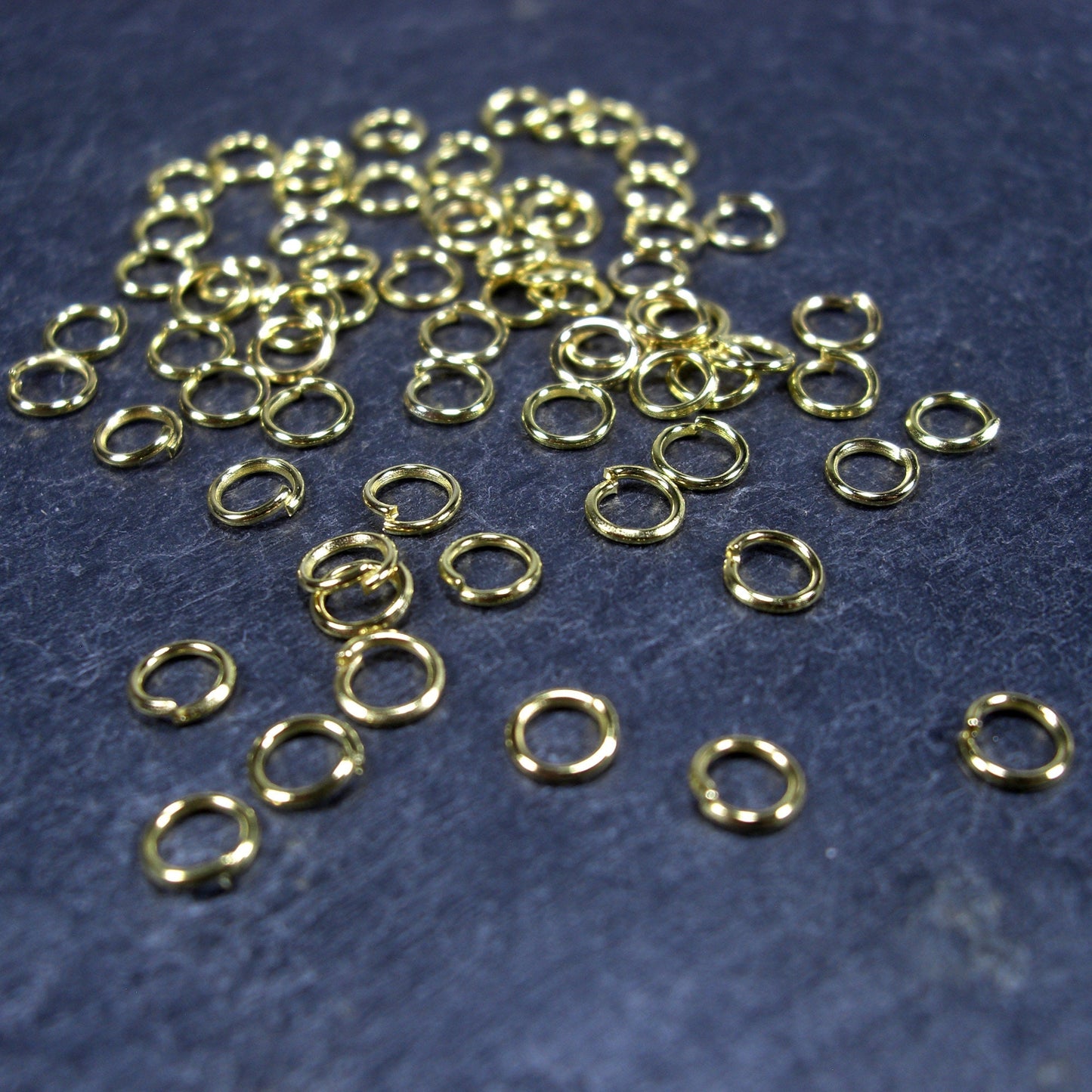 200 Binderinge 5 mm, goldfarben, 10111