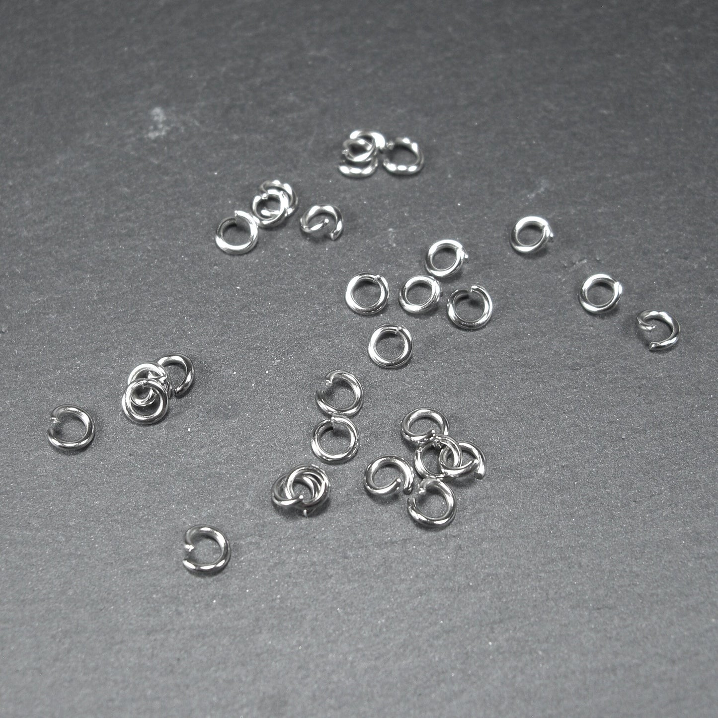 50 Binderinge 4 mm, Edelstahl, 10113