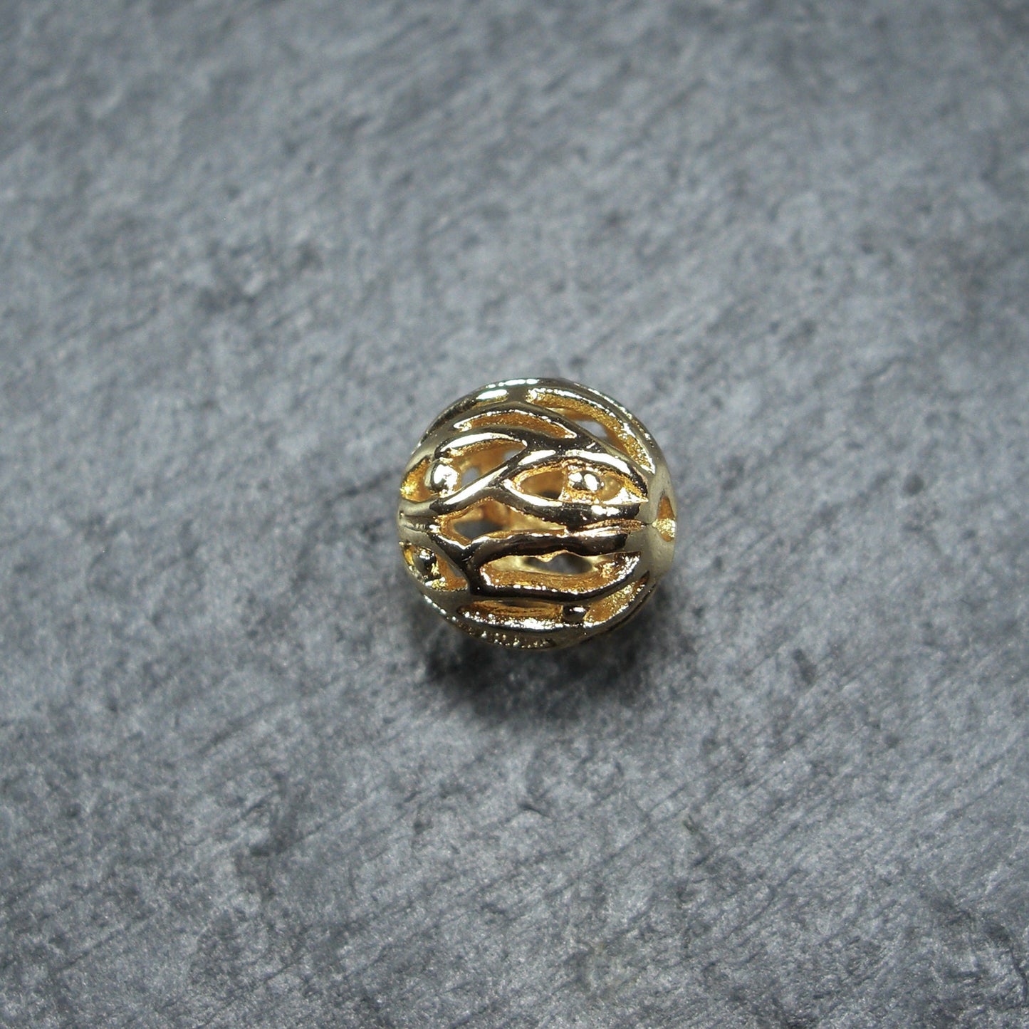 Filigrane Perle, 8 mm, Gold, 10383