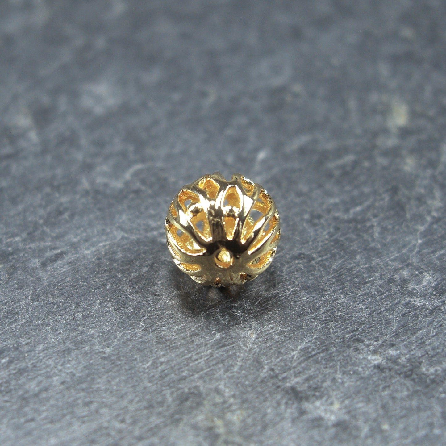 Filigrane Perle, 8 mm, Gold, 10383