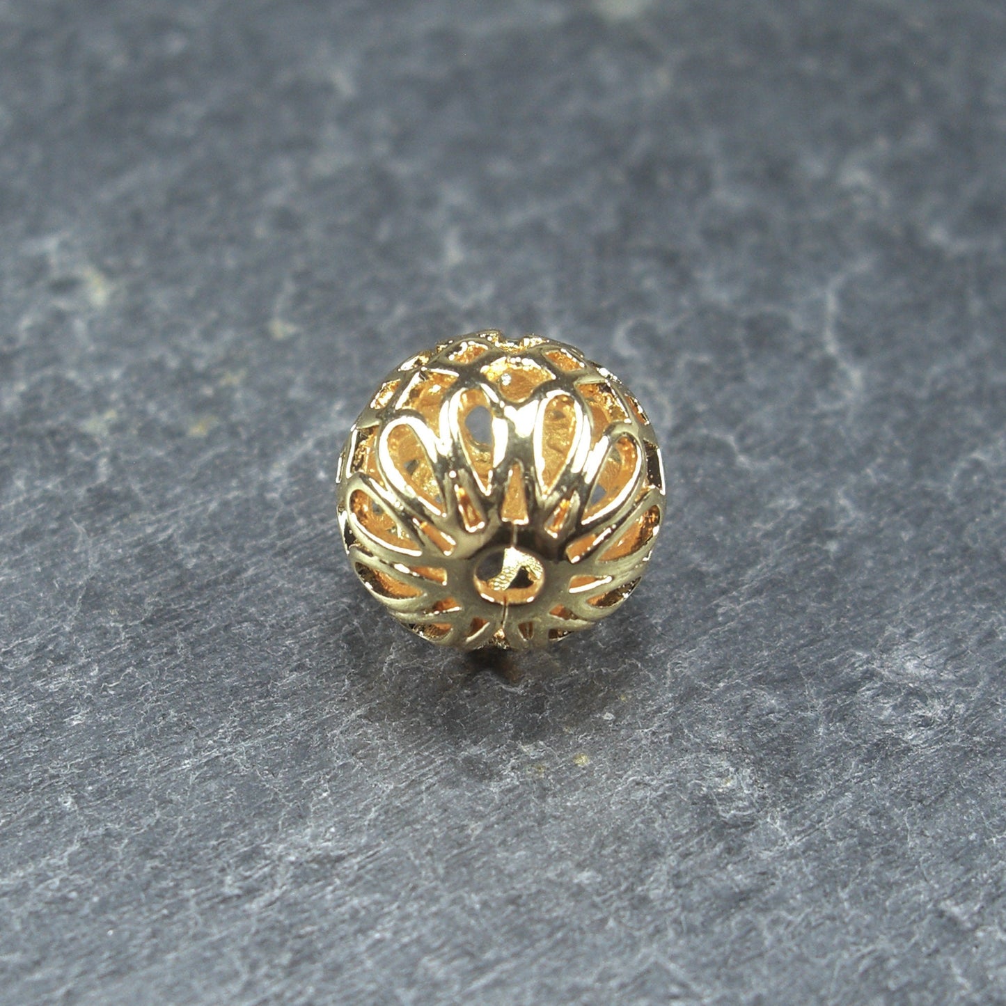 Filigrane Perle, 11,5 mm, Gold, 10385