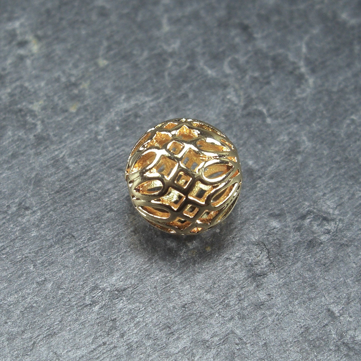 Filigrane Perle, 11,5 mm, Gold, 10385