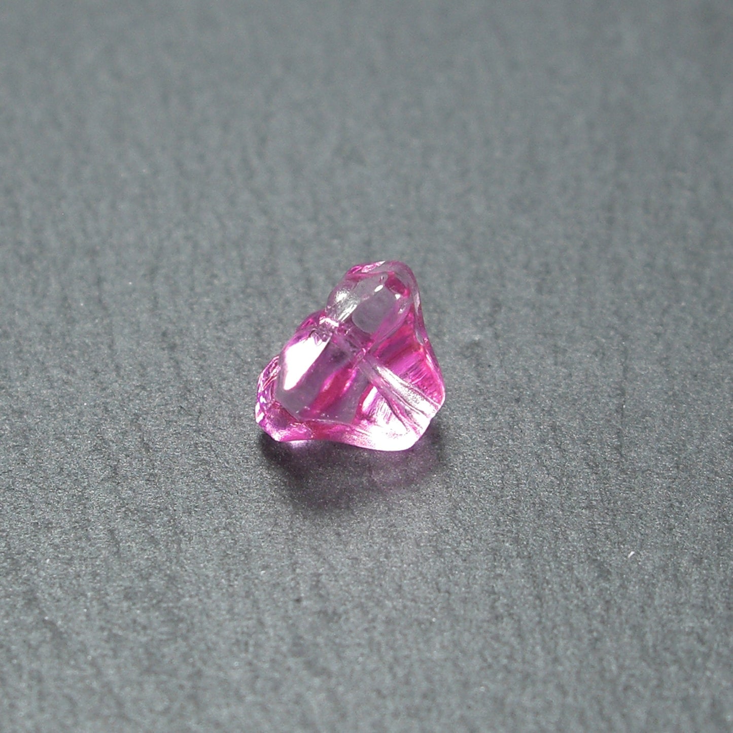 5 Glas Perlen 8 x 6 mm, Blume, Blüte, pink, 10544