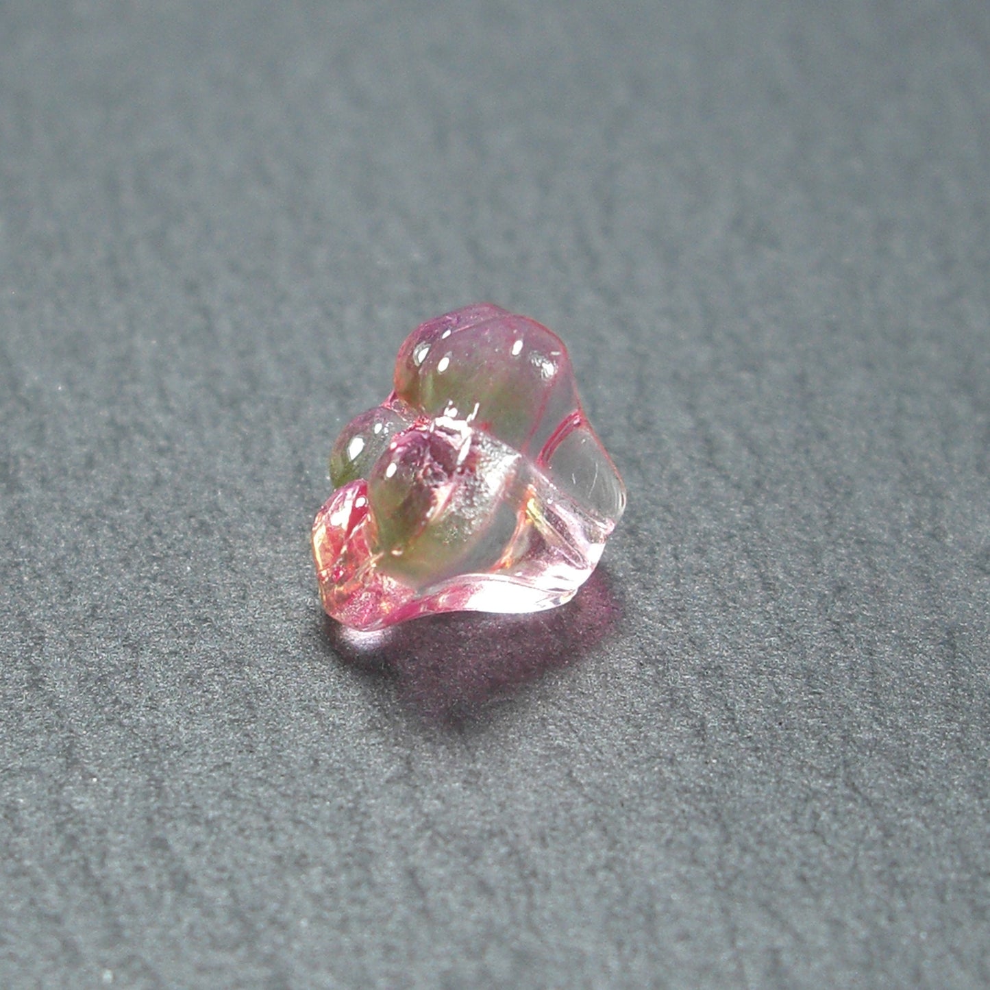 5 Glas Perlen 8 x 6 mm, Blume, Blüte, rosé & apricot, 10542