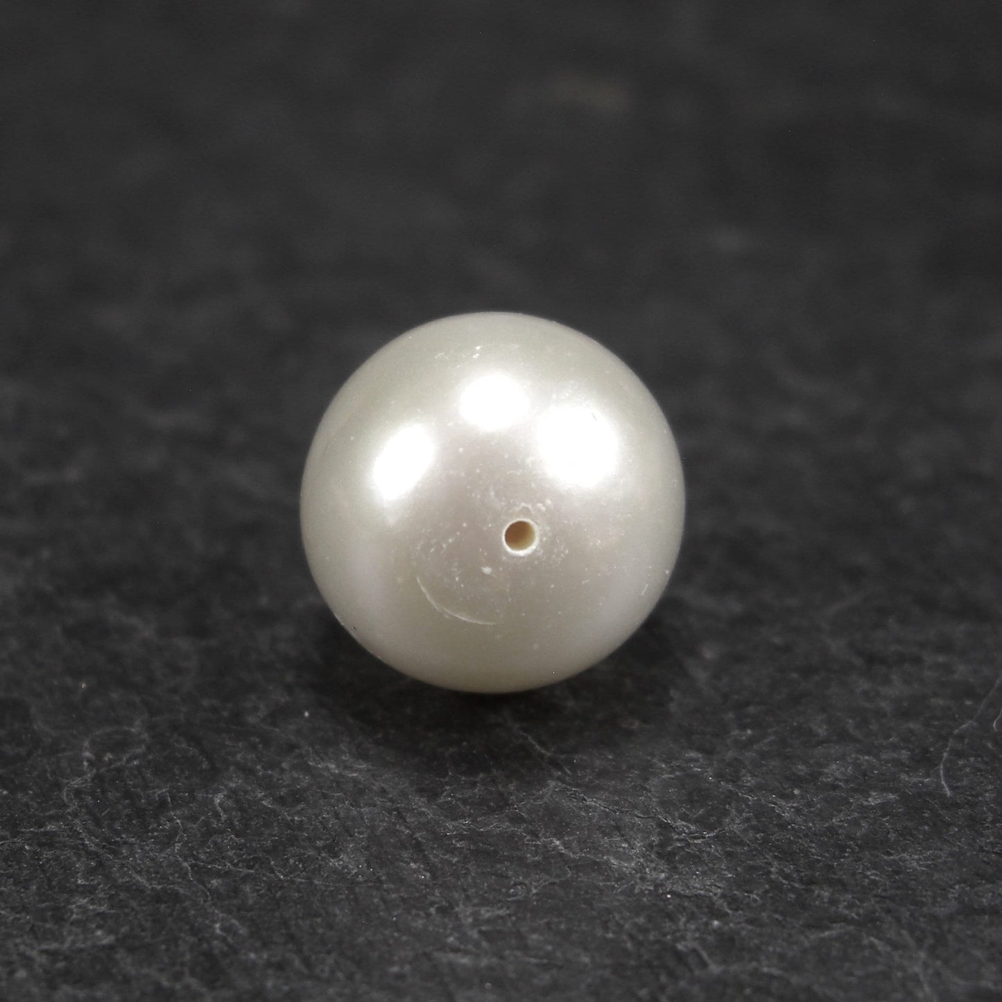 Barockperle 10 x 13 mm, Keshi Perle weiß, 10732